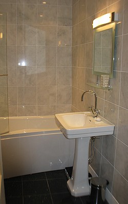 Italian Marble and Polished Granite Bathroom